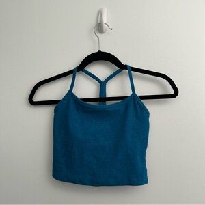 Beyond Yoga blue spacedye slim racerback cropped tank